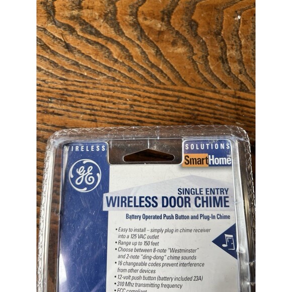 GE Wireless Door Chime Battery Operated 2-Melody with 1-Push Button Model 1603S - Picture 8 of 8